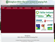 Tablet Screenshot of killarneycaravanpark.com